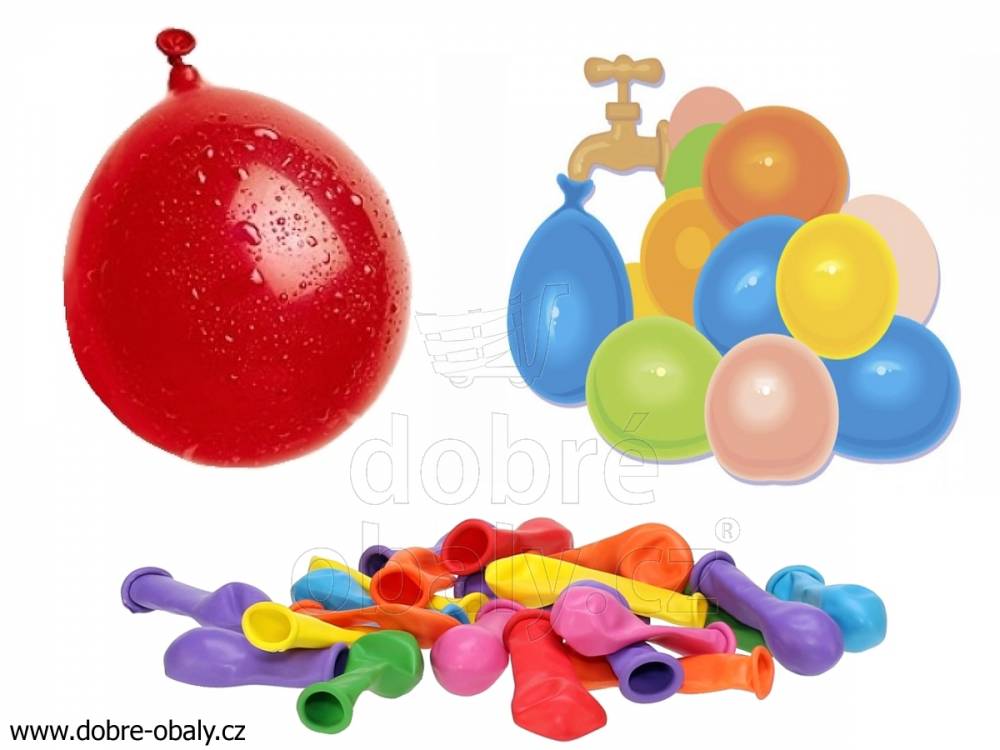 Obrázek k výrobku 2159 - Balónky vodní bomby pastelv 100ks