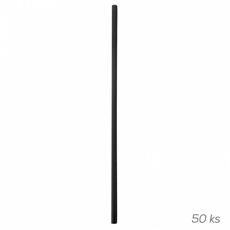 Obrázek k výrobku 2531 - Brčko UH opak.použití 50ks 22cm černé