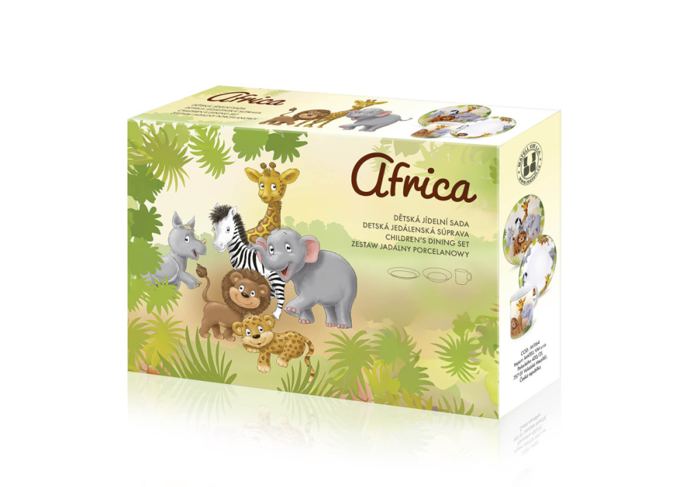 Obrázek k výrobku 4945 - Dětský jídelní set Afrika 3d.