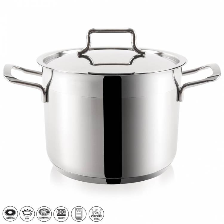 Obrázek k výrobku 4052 - Hrnec nerez ANETT 18,2l + pokl.