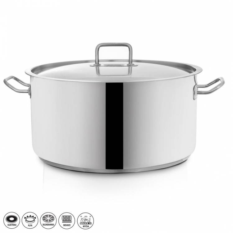 Obrázek k výrobku 2233 - Kastrol nerez STOCK 22,3 l poklice