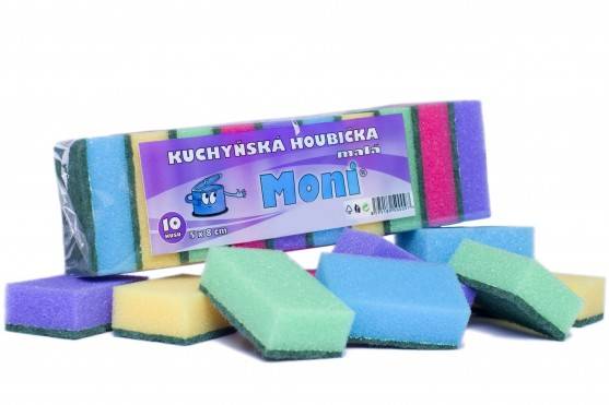 Obrázek k výrobku 5906 - Kuchyňská houbička 10 ks Moni