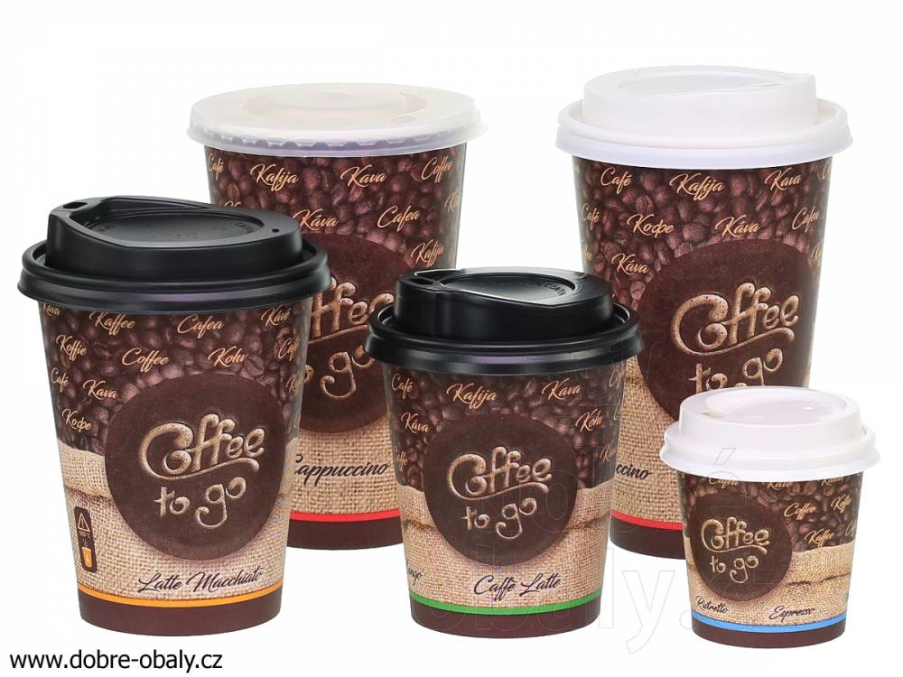 Obrázek k výrobku 3549 - Papírový kelímek L 330ml "coffe to go" (50ks)