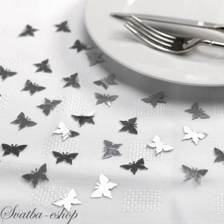 Obrázek k výrobku 2566 - Svatební konfety motýlci duhový