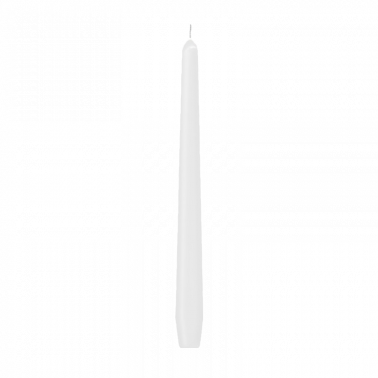 Obrázek k výrobku 2900 - Svíčka kónická 245mm BÍLÁ 1ks