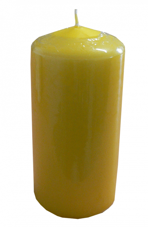 Obrázek k výrobku 4928 - Svíčka válcová 60 x 120mm Žlutá