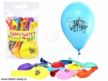 Obrázek k výrobku 5337 - Balónky potisk HAPPY BIRTHDAY 12ks