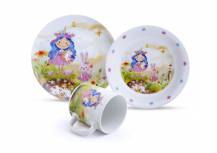 Obrázek k výrobku 5502 - Dětský jídelní set Princezna 3d.