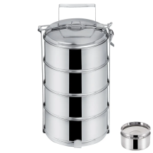 Obrázek k výrobku 3885 - Jídlonosič nerez+víka 4x1,3l