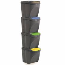 Obrázek k výrobku 5571 - Koš odpad. sort 4x21l šedá
