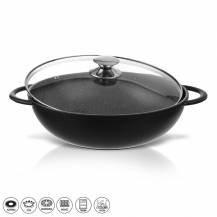 Obrázek k výrobku 3947 - Pánev wok GRANDE 32CM+SKL.poklice