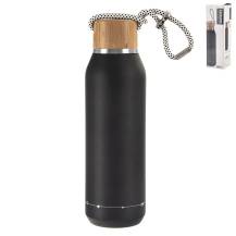 Obrázek k výrobku 3176 - Termoláhev nerez/bambus 0,6 l černá