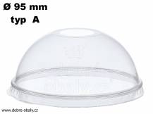 Obrázek k výrobku 5263 - Víčko s otvorem pro kelímky pet 95mm(50ks)