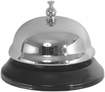 Obrázek k výrobku 2934 - Zvonek recepční stříbrný